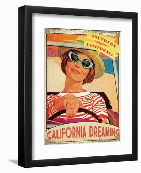 Travel California-The Saturday Evening Post-Framed Giclee Print