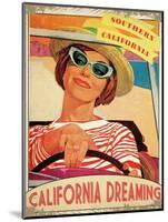 Travel California-The Saturday Evening Post-Mounted Giclee Print