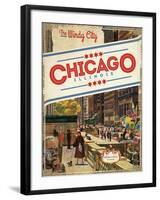 Travel Chicago-null-Framed Giclee Print