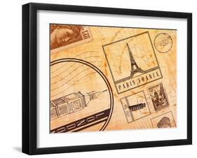 Travel Collage I-SD Graphics Studio-Framed Art Print