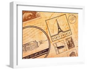 Travel Collage I-SD Graphics Studio-Framed Art Print