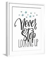 Travel Cosmos Life Style Romantic Love Trip Inspiration Quotes Lettering. Motivational Typography.-Lelene-Framed Art Print