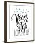 Travel Cosmos Life Style Romantic Love Trip Inspiration Quotes Lettering. Motivational Typography.-Lelene-Framed Art Print