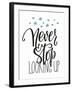 Travel Cosmos Life Style Romantic Love Trip Inspiration Quotes Lettering. Motivational Typography.-Lelene-Framed Art Print