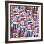 Travel Drop Pattern-Julie Goonan-Framed Giclee Print