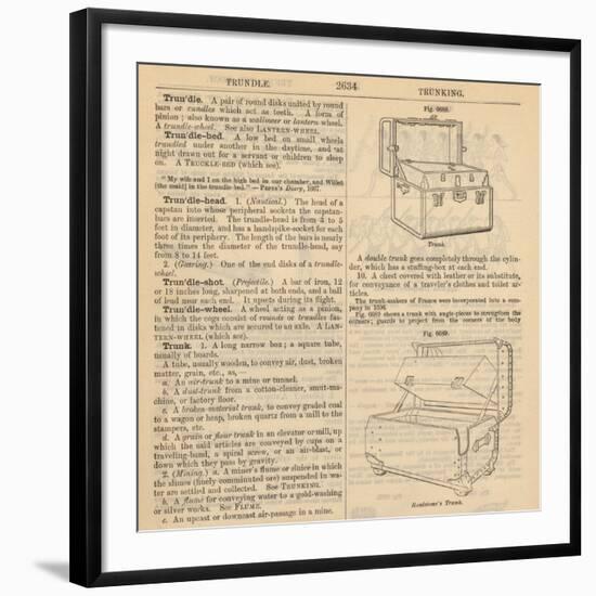 Travel Encyclopedia "Trundle & Trunks"-Piddix-Framed Art Print