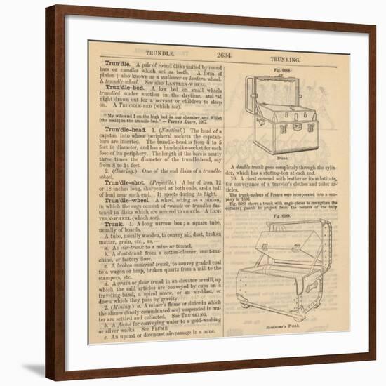 Travel Encyclopedia "Trundle & Trunks"-Piddix-Framed Art Print