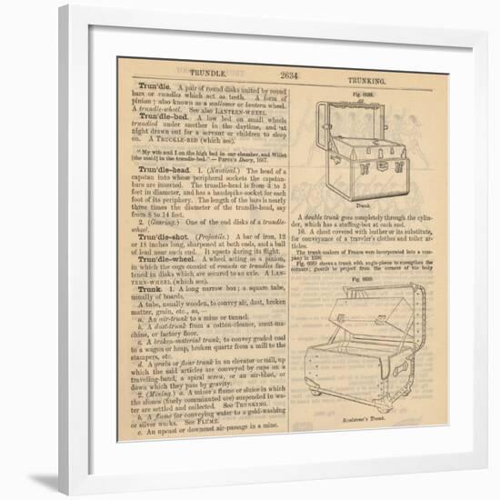 Travel Encyclopedia "Trundle & Trunks"-Piddix-Framed Art Print