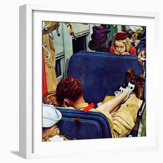 "Travel Experience", August 12,1944-Norman Rockwell-Framed Giclee Print