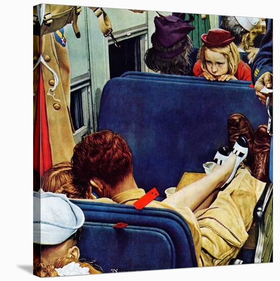 "Travel Experience", August 12,1944-Norman Rockwell-Stretched Canvas