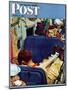 "Travel Experience" Saturday Evening Post Cover, August 12,1944-Norman Rockwell-Mounted Giclee Print