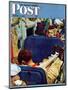 "Travel Experience" Saturday Evening Post Cover, August 12,1944-Norman Rockwell-Mounted Giclee Print