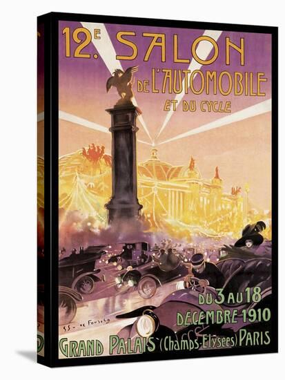 Travel Expo Paris,1910-Vintage Lavoie-Stretched Canvas