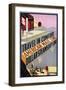 Travel in Comfort, American Mail Line Dollar Steamship Line Poster-null-Framed Giclee Print