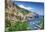 Travel In Italy Series - View Of Beautiful Amalfi-null-Mounted Poster