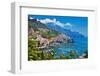 Travel in Italy Series - View of Beautiful Amalfi-Maugli-l-Framed Photographic Print