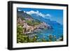 Travel in Italy Series - View of Beautiful Amalfi-Maugli-l-Framed Photographic Print