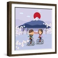 Travel in Japan-Sajja-Framed Art Print