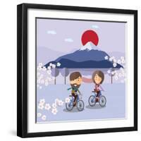 Travel in Japan-Sajja-Framed Art Print