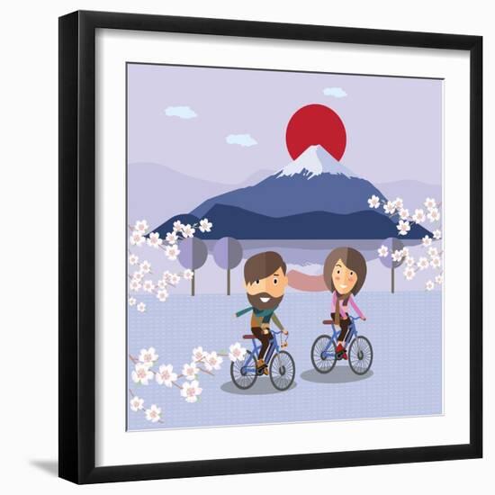 Travel in Japan-Sajja-Framed Art Print