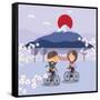 Travel in Japan-Sajja-Framed Stretched Canvas