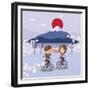 Travel in Japan-Sajja-Framed Premium Giclee Print