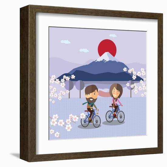 Travel in Japan-Sajja-Framed Art Print