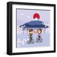 Travel in Japan-Sajja-Framed Art Print