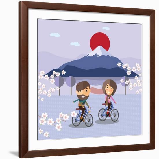 Travel in Japan-Sajja-Framed Art Print