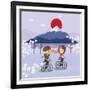 Travel in Japan-Sajja-Framed Art Print