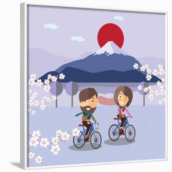 Travel in Japan-Sajja-Framed Art Print