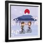 Travel in Japan-Sajja-Framed Art Print