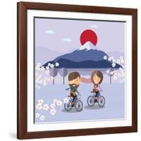 Travel in Japan-Sajja-Framed Art Print