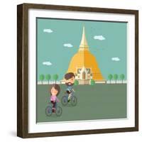 Travel in Thailand-Sajja-Framed Art Print