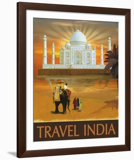 Travel India-Kem Mcnair-Framed Art Print