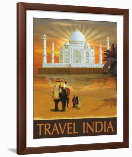 Travel India-Kem Mcnair-Framed Art Print