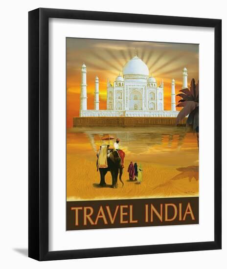 Travel India-Kem Mcnair-Framed Art Print