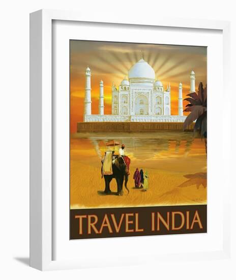 Travel India-Kem Mcnair-Framed Art Print