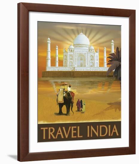 Travel India-Kem Mcnair-Framed Art Print