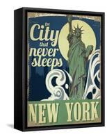 Travel New York-null-Framed Stretched Canvas