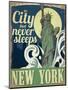 Travel New York-null-Mounted Giclee Print