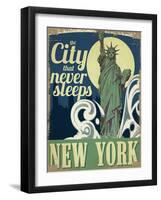 Travel New York-null-Framed Giclee Print