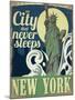 Travel New York-null-Mounted Premium Giclee Print