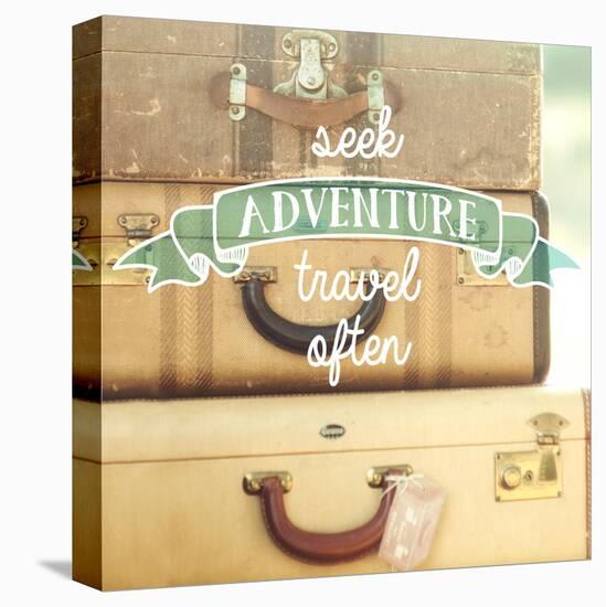 Travel Often Vintage Suitcases-Mandy Lynne-Stretched Canvas