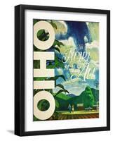 Travel Ohio-The Saturday Evening Post-Framed Giclee Print