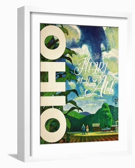 Travel Ohio-The Saturday Evening Post-Framed Giclee Print