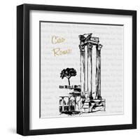 Travel Pack III-Nicholas Biscardi-Framed Art Print