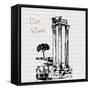 Travel Pack III-Nicholas Biscardi-Framed Stretched Canvas