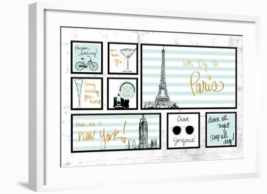 Travel Pack Teal-Nicholas Biscardi-Framed Art Print