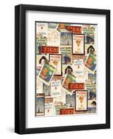 Travel Poster 1-null-Framed Premium Giclee Print